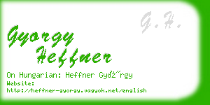 gyorgy heffner business card